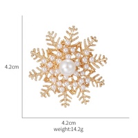 Broche en strass brillantes Lailna, nouveau Style, Badge moulinet, cadeau de noël, broche flocons de neige, 1 pièce