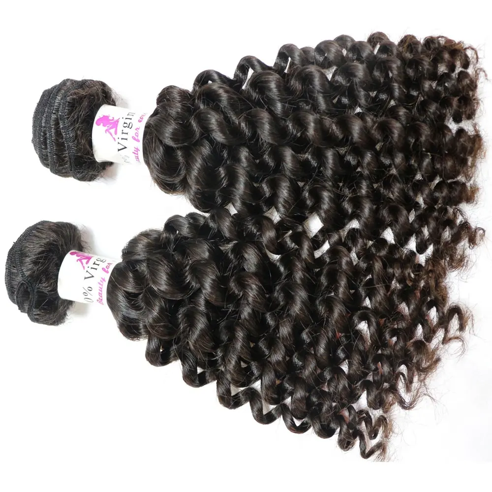 Hot Selling 100% virgin Malaysian deep wave human hair bundles