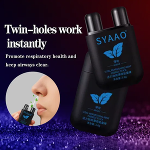 Inhalateur Nasal d'Aromathérapie de Haute Qualité, Tube Vaporisateur d'Huiles Essentielles, Bouteille en Plastique à Double Orifice pour un Souffle Frais - Product Image 6