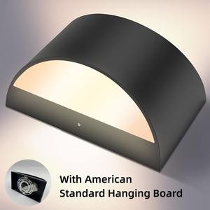 Tablero colgante estándar americano para interiores, lámparas de pared semicirculares grandes de 10W, lámpara de pared LED blanca cálida/blanca fría para el hogar - Product Image 2