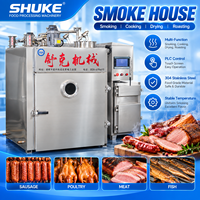 Fumoir industriel en acier inoxydable pour viande, saucisses, poisson et poulet