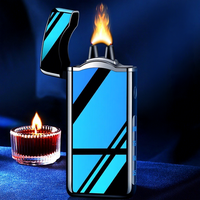 Briquet électrique à arc métallique haute puissance à flamme puissante, nouveau, prix d'usine, avec affichage du niveau de batterie, rechargeable par USB, briquet plasma