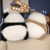 Couette en peluche Panda personnalisée, douce, en coton PP 100% polyester, 31-50cm, vente en gros, échantillon rapide, OEM, personnalisable