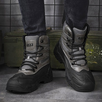 Bottes tactiques mi-hautes à semelle en caoutchouc pour hommes, antidérapantes et résistantes à l'usure, pour le travail en extérieur – Prix usine