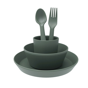 Kids <b>PLA</b> Tableware Set 5-Pcs Eco-Friendly Biodegradable Dishware For Toddlers 6M+ Round Design - Product Image 2