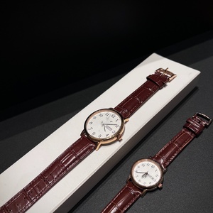 Reloj Analógico con Esfera Blanca Redonda y Correa de Cuero con Indicador de Fecha para Hombre y Mujer, Uso Diario y de Negocios, Longinesing - Product Image 6