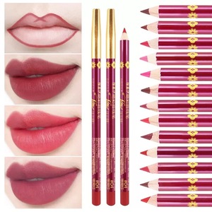 Lápiz Delineador de Labios Mate de Madera, 13 Colores, Resistente al Agua, Suave, Lápiz de Maquillaje para Labios, Venta al Por Mayor - Product Image 2