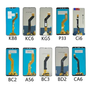 KB8 KC6 KG5 P33 Ci6 LCD 휴대 전화 LCD 도매 공장 가격 인피닉스 용 BC2 A56 BC3 BD2 CA6 TECNO ITEL LCD