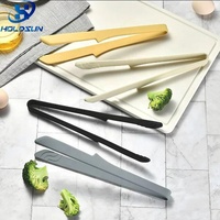 Pince de service alimentaire en silicone personnalisable avec logo, résistante à la chaleur, antidérapante, à poignée 3D, idéale pour la restauration