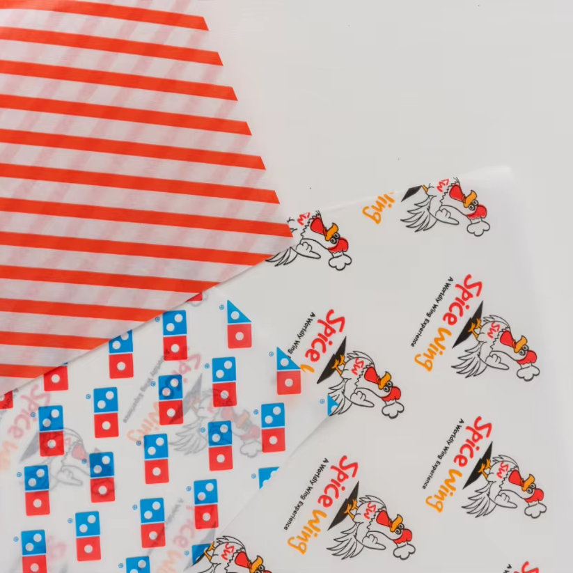 Customized Double-Sided Baking Paper Heat Resistant Multiple Print Designs Food Grade Food Wrapping Paper