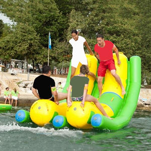 Jeu d'eau flottant d'été gonflable océan double teetertotter, double <span class=keywords><strong>bascule</strong></span> - Product Image 4