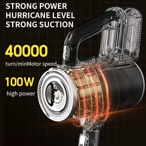 Aspirateur balai sans fil Cyclone blanc, sans sac, portable et léger, pour voiture, maison, hôtel, utilisation humide/sèche - Product Image 3