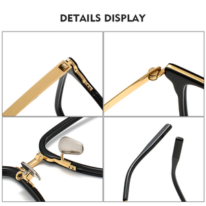 80986 Luxusmarke Retro Vintage Acetate Optische Spezifikationen Brillen fassungen <span class=keywords><strong>Designer</strong></span> Brillen Titan optik rahmen für Männer - Product Image 6