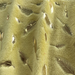 Meilleure vente 100% Polyester feuille impression or bronzé Minky Velboa tissu pour couverture - Product Image 5