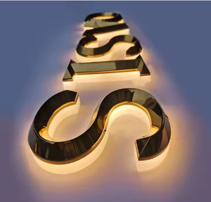 Пользовательский 3D светодиодный знак световые буквы с подсветкой для строительной витрины для магазинов и бизнес-зданий - Product Image 2