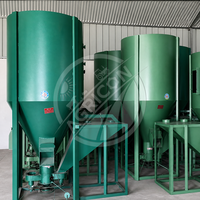 Nouvelle machine à mélanger et broyer les aliments 150-2000 kg/h pour la transformation des aliments pour volailles et bétail, monophasée/triphasée avec moteur en cuivre pur