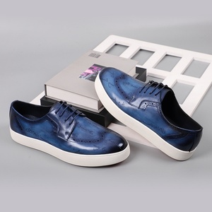 Zapatos de Cuero Deportivos y Elegantes para Hombre, Estilo Británico Premium, con Cordones, Cómodos, Transpirables, Ligeros, Marca Original - Product Image 4