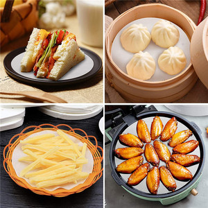 Round Parchment Paper 23CM 26CM 28CM 30CM 32CM 34CM 36CM Oven Safe <b>Baking</b> Sheet For Home <b>Baking</b> Scallion Pancakes Air Fryer - Product Image 3