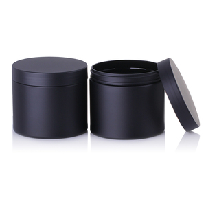 Tùy Chỉnh Matte Màu Đen Pet Nhựa <span class=keywords><strong>Jar</strong></span> 100Ml 4Oz 6Oz 8Oz 500Ml Rỗng Kem <span class=keywords><strong>Jar</strong></span> Với Nắp Cho Cơ Thể Chà Và Chăm sóc Da Bao Bì - Product Image 1