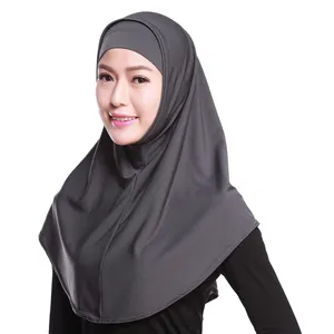 Wholesale cheap 2 piece sets inner over head under scarfs hijab cap instant turban hijab