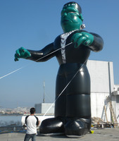 Super héros gonflable de grande taille, hulk vert pour décoration de noël