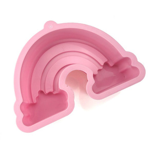 HY แม่พิมพ์สายรุ้งซิลิโคนรุ้งเมฆรูป<span class=keywords><strong>เค้ก</strong></span>ถาดอบ - Product Image 5