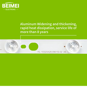 แถบไฟ LED แบ็คไลท์สำหรับทีวี A5 HL-10320A28-0901S-02แถบ LED แถบไฟ LED สำหรับทีวี LED32HD32 <span class=keywords><strong>JAV</strong></span> 9LED 3V 619มม. 3ชิ้น/เซ็ต - Product Image 4