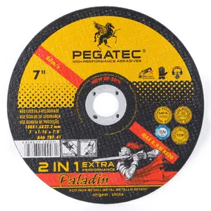 PEGATEC 7'' 180X1.6X22MM Stainless Steel Metal Iron Cutting Abrasive Disc