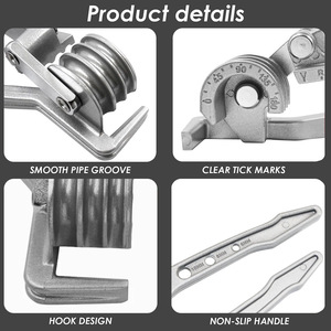Nuovo Piegatubi Tre-in-Uno di Alta Qualità con Opzioni Metriche e Imperiali, Combinazione Robusta per Tubi in Rame/Alluminio/Ferro/Acciaio Inossidabile - Product Image 4