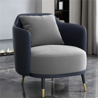 Canapé et chaise de loisirs modernes de luxe léger pour la maison, le bureau et le salon-Design doux et écologique