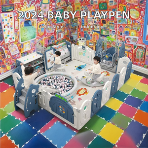 Parc pour bébé pliable de luxe Baby Trend, clôture en plastique pour adultes, grande taille, pour intérieur, avec fonctions de sécurité - Product Image 3