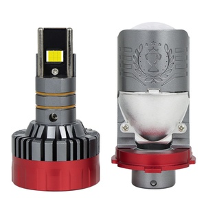 Avec deux tubes en cuivre, projecteur de lentille de phare LED H7, 220 watts, 2 ans de garantie, ampoule de phare de voiture LED 6000k pour phares LED de voiture - Product Image 4