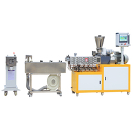 Machine de granulation à refroidissement par air et découpe à chaud |   Extrudeuse à vis simple pour le mélange de composants à haute teneur en remplissage