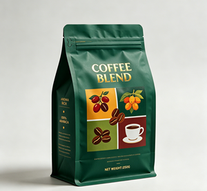 Bolsas de Fondo Cuadrado Personalizadas de Alta Calidad con su Logotipo, con Cierre y Líneas de Desgarre, Bolsas de Aluminio para Empacar Café en Bolsas de 500g - Product Image 3
