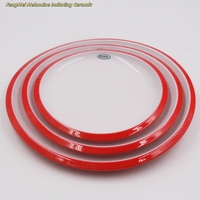 Assiette de table en mélamine écologique de style européen irrégulier, incassable, compatible lave-vaisselle, couleur personnalisable