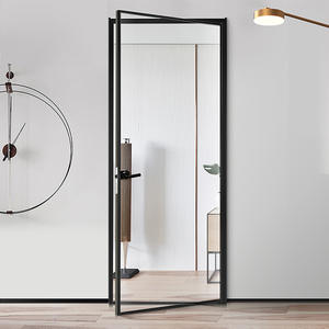 Porte per ufficio con <span class=keywords><strong>specchio</strong></span> <span class=keywords><strong>a</strong></span> <span class=keywords><strong>battente</strong></span> HDSAFE Design anteriore in alluminio con porte d'ingresso in vetro trasparente <span class=keywords><strong>porta</strong></span> <span class=keywords><strong>a</strong></span> <span class=keywords><strong>battente</strong></span> semplice in alluminio 2020 moderna - Product Image 1