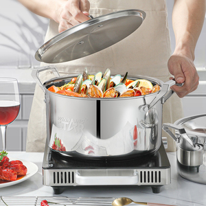 Batterie de cuisine WINNING STAR en acier inoxydable ST-5100, <span class=keywords><strong>9</strong></span> pièces, finition miroir, ensemble de casseroles et marmites en acier inoxydable pour la cuisine - Product Image 4