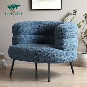 Роскошный односпальный диван кресло ленивый секционный диван для гостиной современное кресло для отдыха бархатная ткань металлическая ножка диван стул