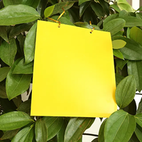 Trampa para insectos de plástico sólido con luz UV de doble cara, invernadero, tablero de plantación para exteriores, huerto, polillas moscas, Control de insectos