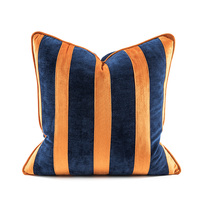 Avigers — housse de coussin carrée, motif géométrique, Orange, moderne, doux et confortable, pour chambre ou canapé