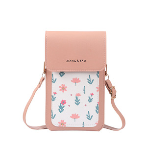 Nuova Borsa per Telefono in PVC con Schermo Touch e Stampa Floreale 2024 per Donne, Mini <span class=keywords><strong>Zaino</strong></span> Compatto a <span class=keywords><strong>Tracolla</strong></span> con Porta di Ricarica - Product Image 5