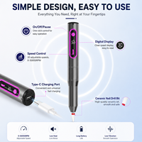 Vantrend Beauty 30000RPM Elektrisches Nagelset E-File Nagelpolierer für Acryl-Gel-Nägel Nagelhautentfernung Einfaches Maniküre-Werkzeug US EU