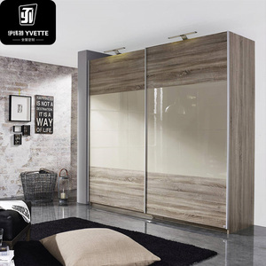 Armoire familiale moderne en bois YVT avec portes coulissantes, design extensible, étagères de rangement de haute qualité, <span class=keywords><strong>tringle</strong></span> à vêtements, chambre à coucher, salon - Product Image 3