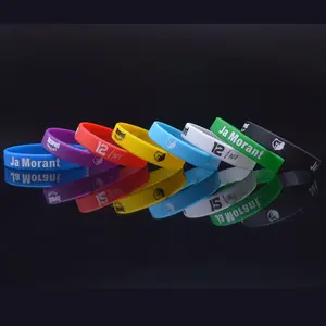 Personalized Gifts Custom Rubber Silicone Sport Jewelry Embossed Wristband Mens Wrist Band Bracelet