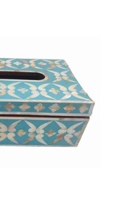 Handcrafted Artisan Bone Inlay Wooden <b>Tissue</b> <b>Box</b> Luxury Decorative Holder for Modern Homes And Offices Wholesale - Product Image 4