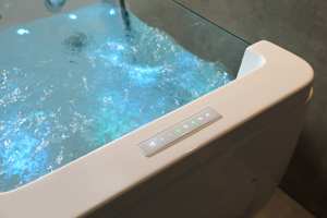 2025 nouvelle salle de bain intérieure bain à remous <span class=keywords><strong>Tina</strong></span> Hidrospa autoportant acrylique enfant bain hydromassage bain à remous bébé baignoire Spa - Product Image 5