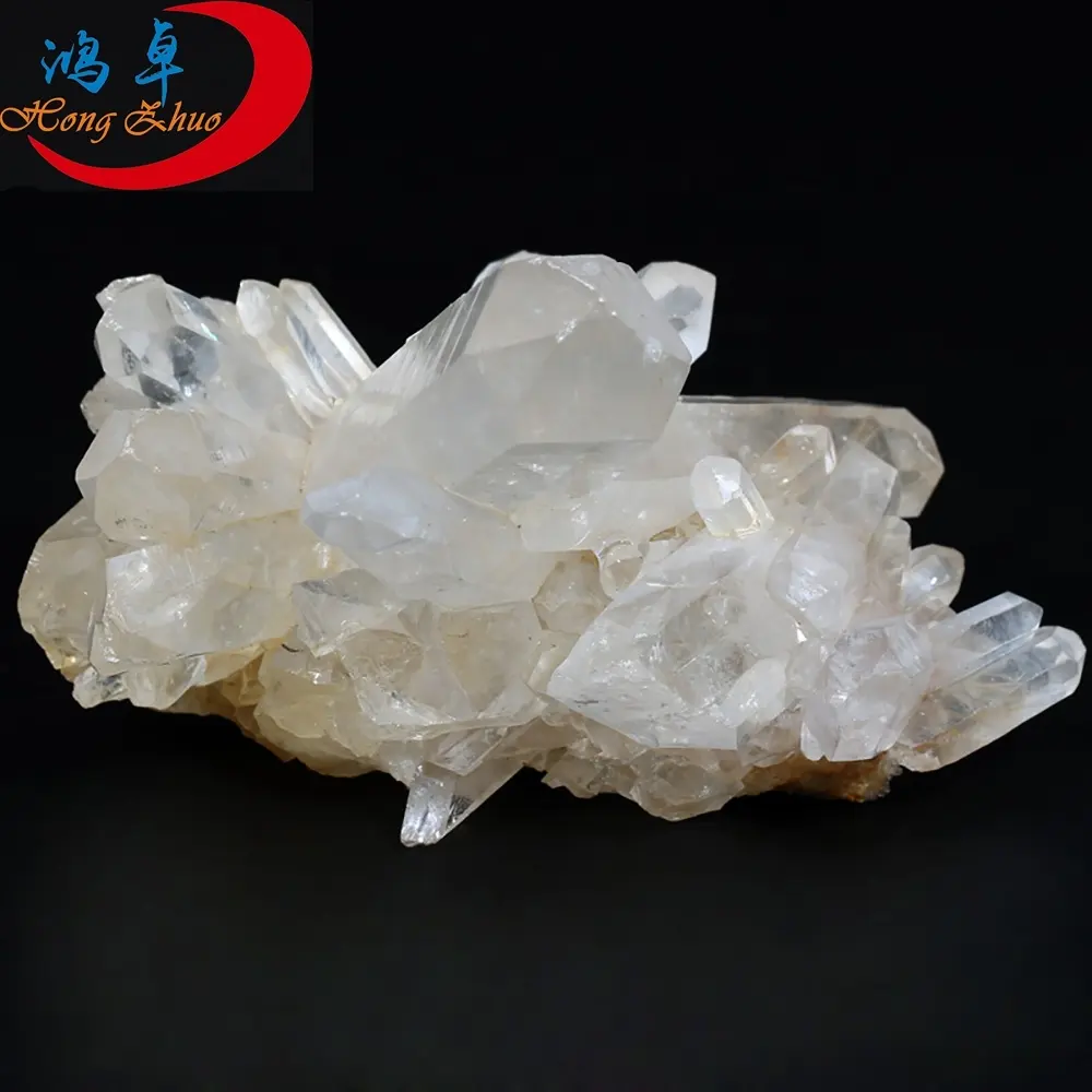 Points de cluster de cristal de quartz clair naturel bricolage, spécimens de roche, cristal naturel original