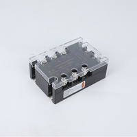 Relais statique miniature triphasé scellé 40A, entrée 80-250VAC, sortie 90-480VAC, indicateur LED, module SSR à fixation par vis
