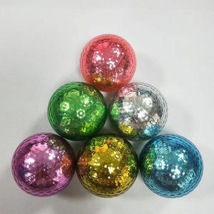 ลูกกอล์ฟฝึกซ้อมสีพิเศษ ชุบทองและเงิน ทำจากยางซูร์ลิน ทนทาน เหมาะสำหรับเป็นของขวัญ - Product Image 3