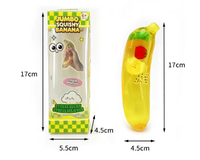 Jouet à presser Vaseline Banane Transparente, Fruits Simulés, Anti-stress Créatif, Modèle Pomme à Presser, Unisexe, 14 ans et plus